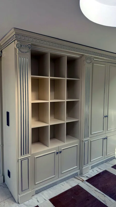Rangements sur mesure couleur crème